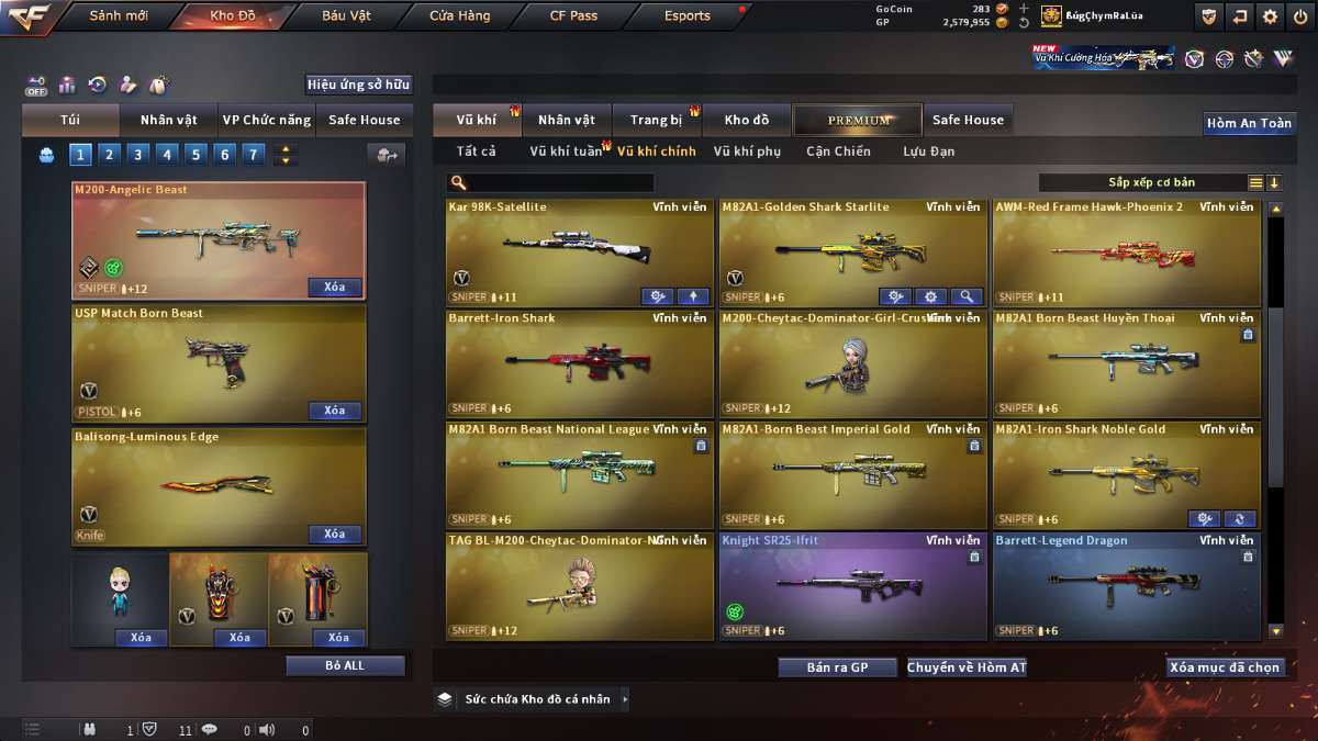 shop acc cf uy tin gia re